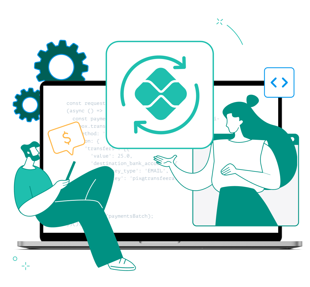 transfeera-lp-ilustração-pix-automatico